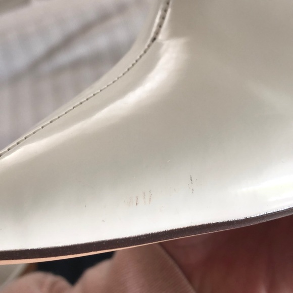 White ankle booties Sz 8 - Picture 7 of 8